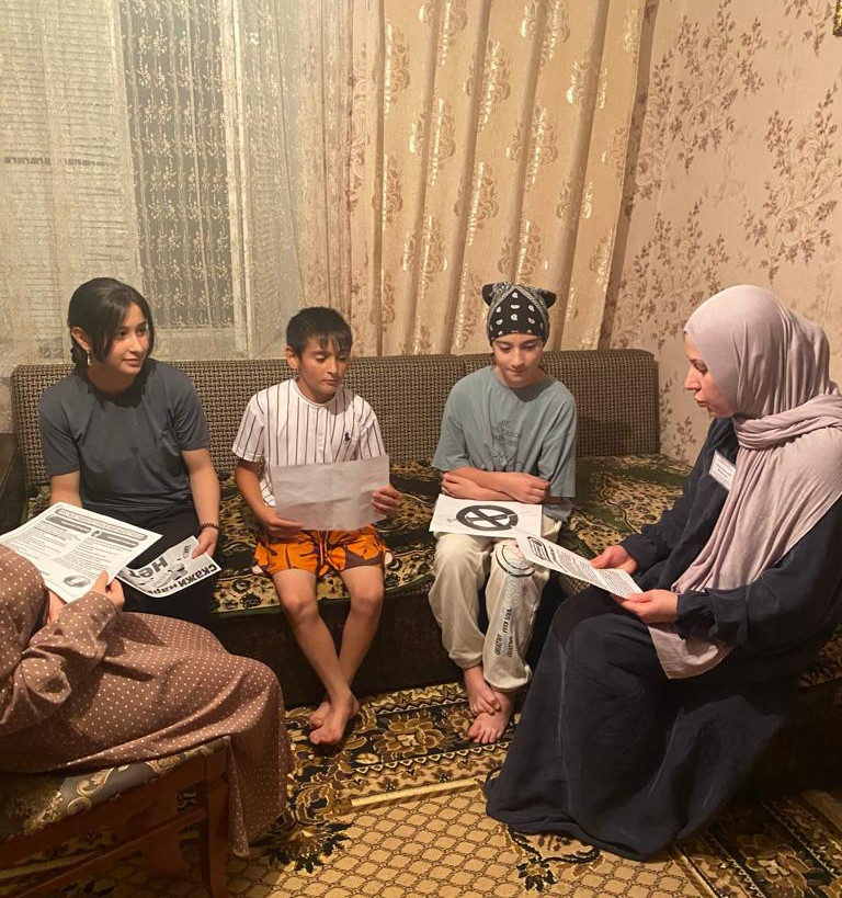 Специалист по работе с семьёй провела беседу на тему "мы против наркотиков".